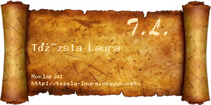 Tézsla Laura névjegykártya