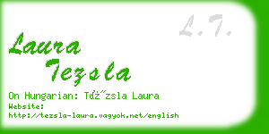 laura tezsla business card